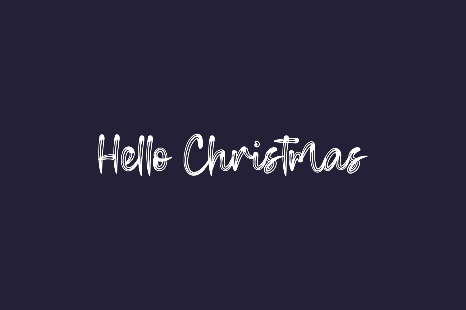 Hello Christmas Free Font