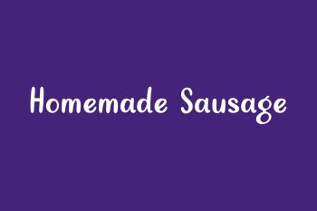 Homemade Sausage Free Font