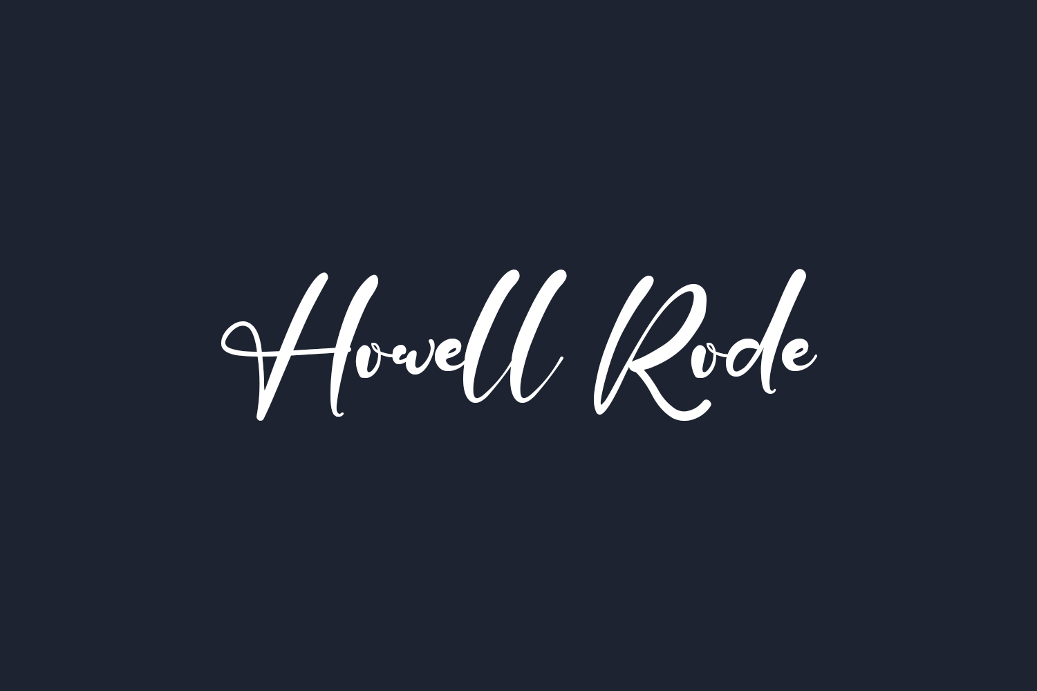 Howell Rode Free Font