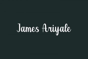 James Ariyale Free Font
