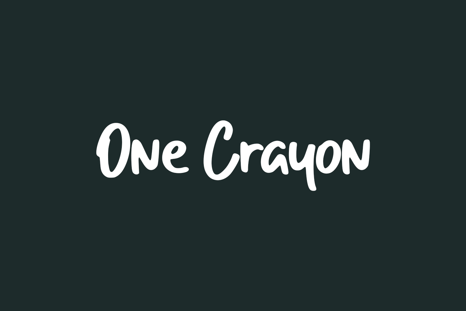 One Crayon Free Font