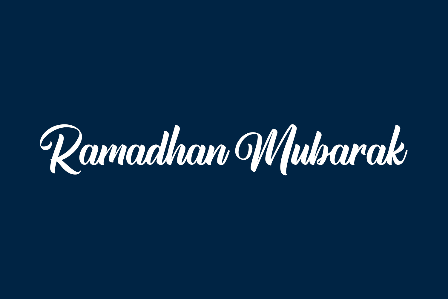 Ramadhan Mubarak Free Font