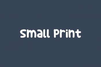 Small Print Free Font