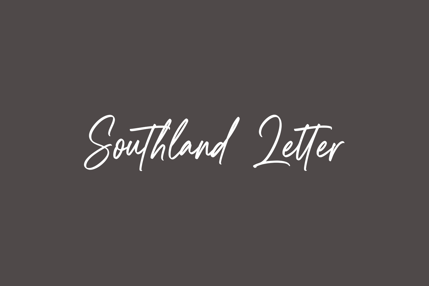 Southland Letter Free Font