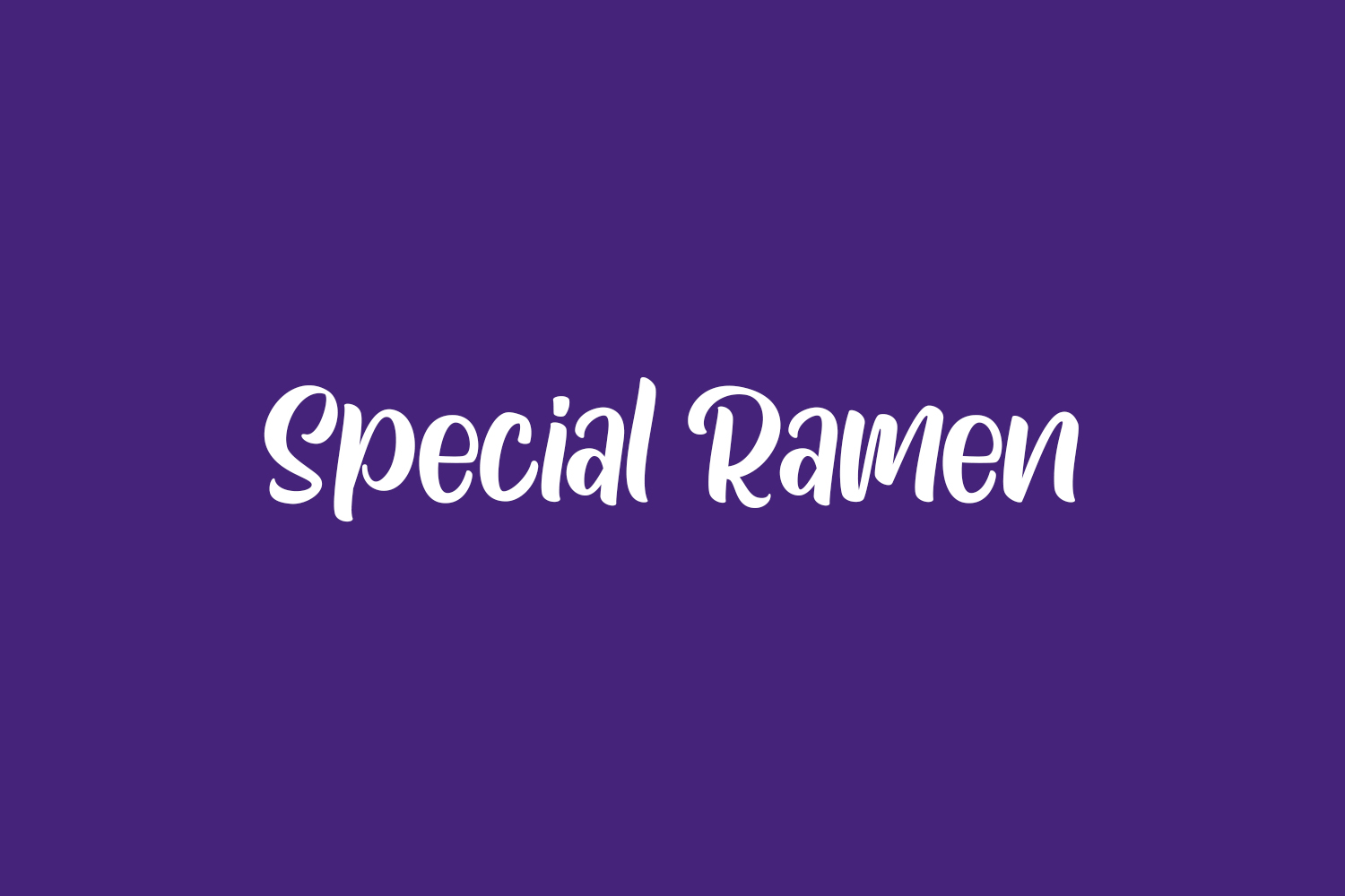 Special Ramen Free Font