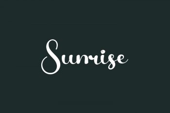 Sunrise Free Font