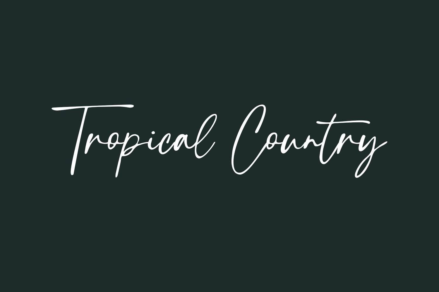 Tropical Country Free Font