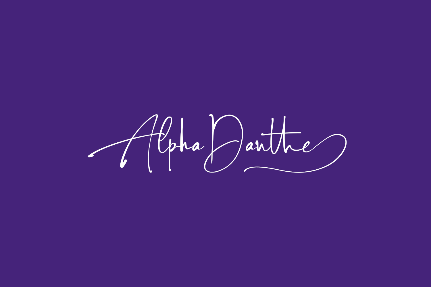 Alpha Danthe Free Font