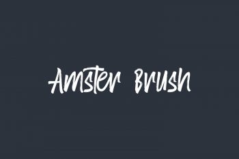Amster Brush Free Font