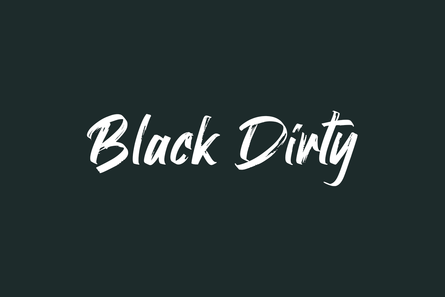 Black Dirty Free Font