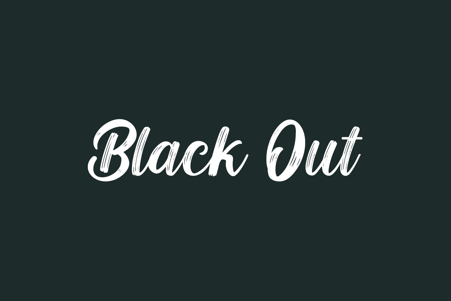 Black Out Free Font