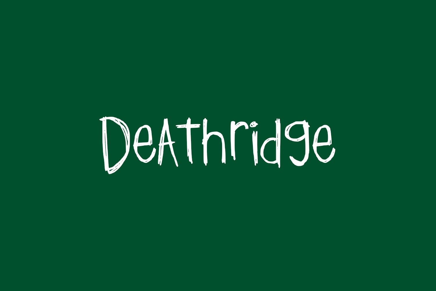 Deathridge Free Font