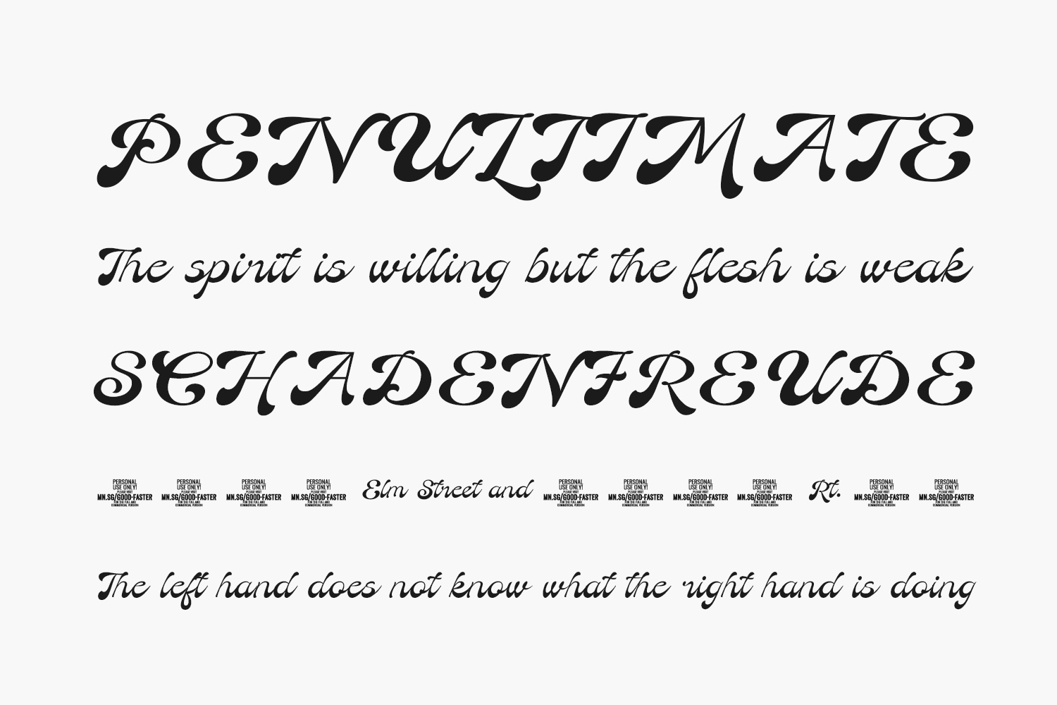 Good Faster Free Font