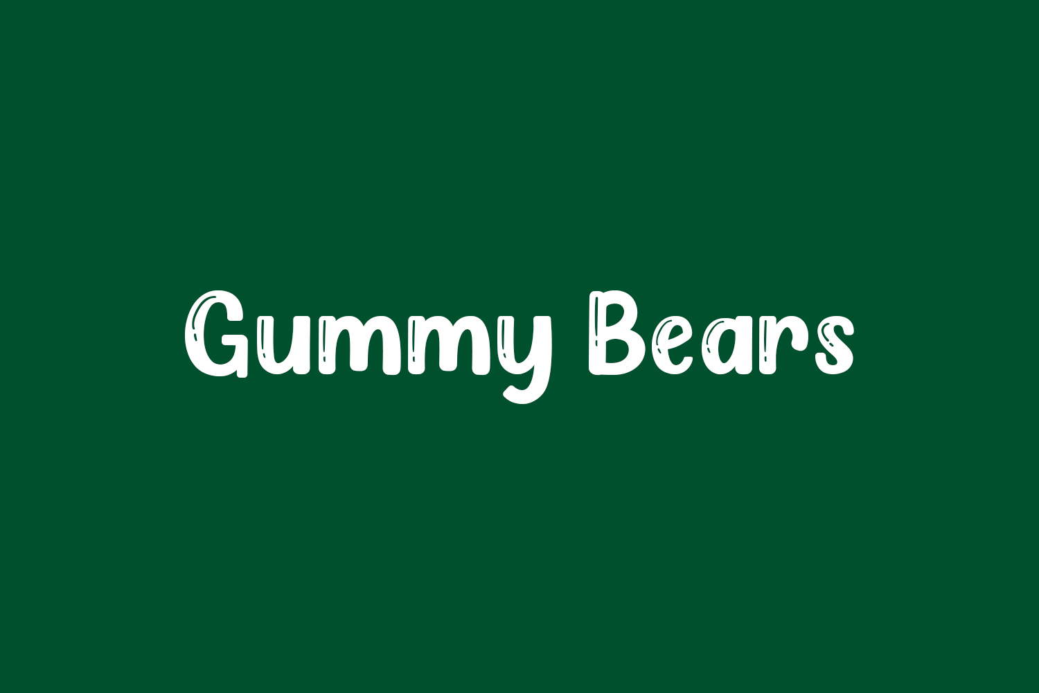 Gummy Bears Free Font