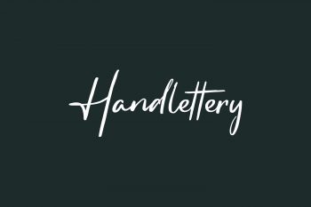 Handlettery Free Font