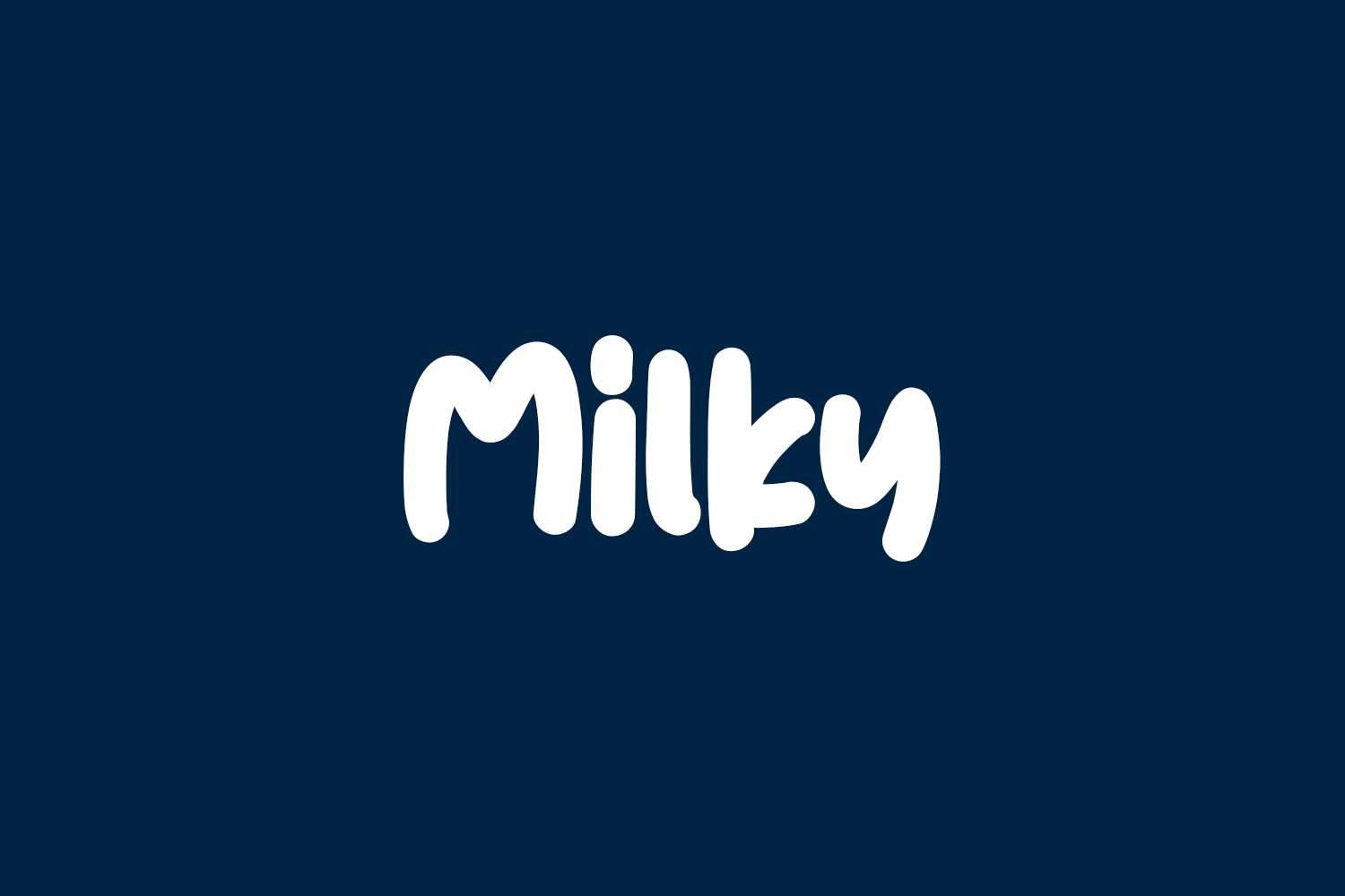 Milky Free Font