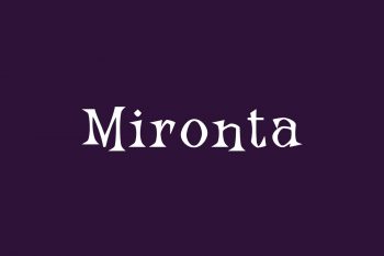 Mironta Free Font
