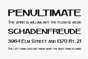 Text Lettering Monocrome Monocrome | Fonts Shmonts