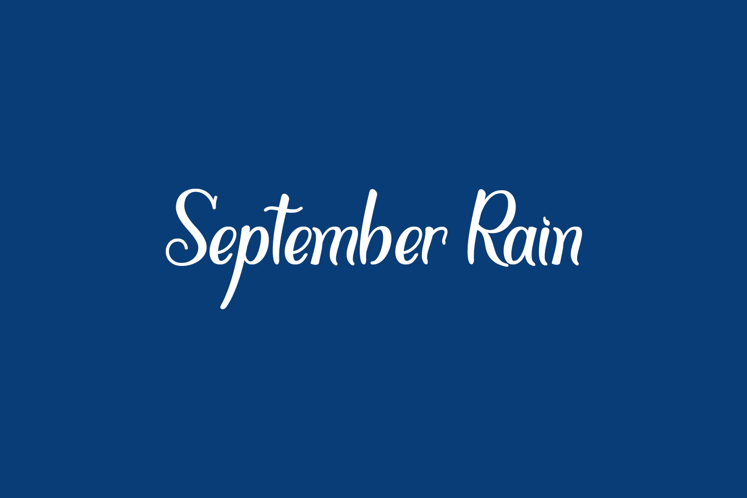 September Rain Free Font
