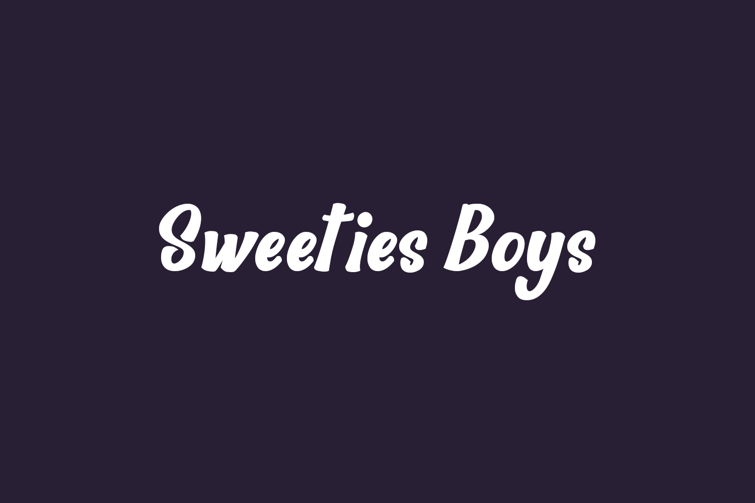 Sweeties Boys Free Font