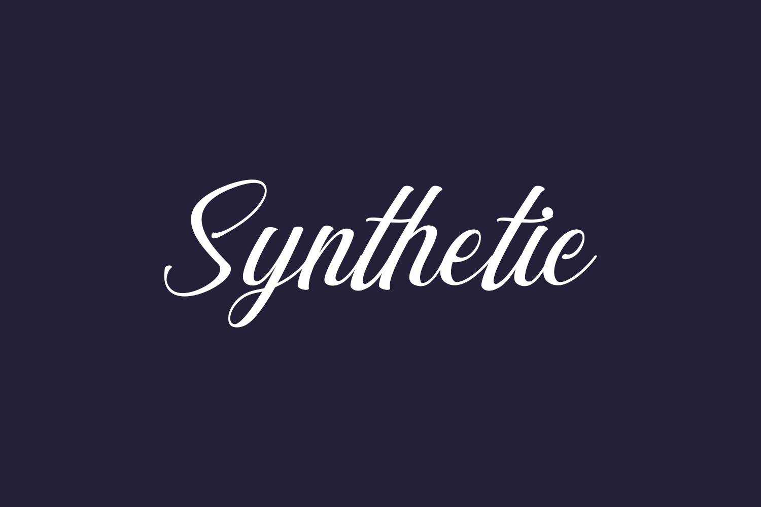 Synthetic Free Font