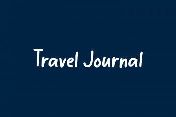 Travel Journal Free Font