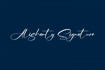 Alishanty Signature Free Font