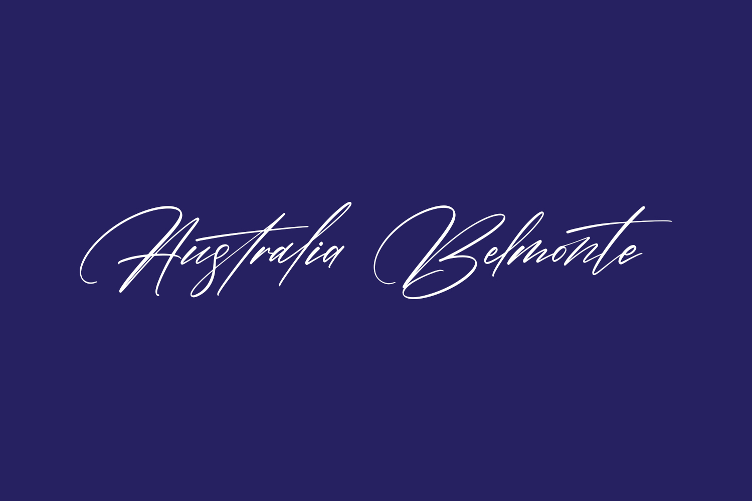 Australia Belmonte Free Font