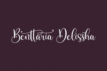 Benttaria Delissha Free Font