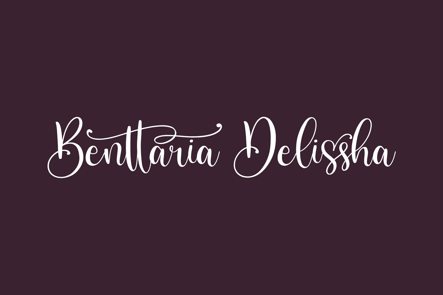 Benttaria Delissha Free Font