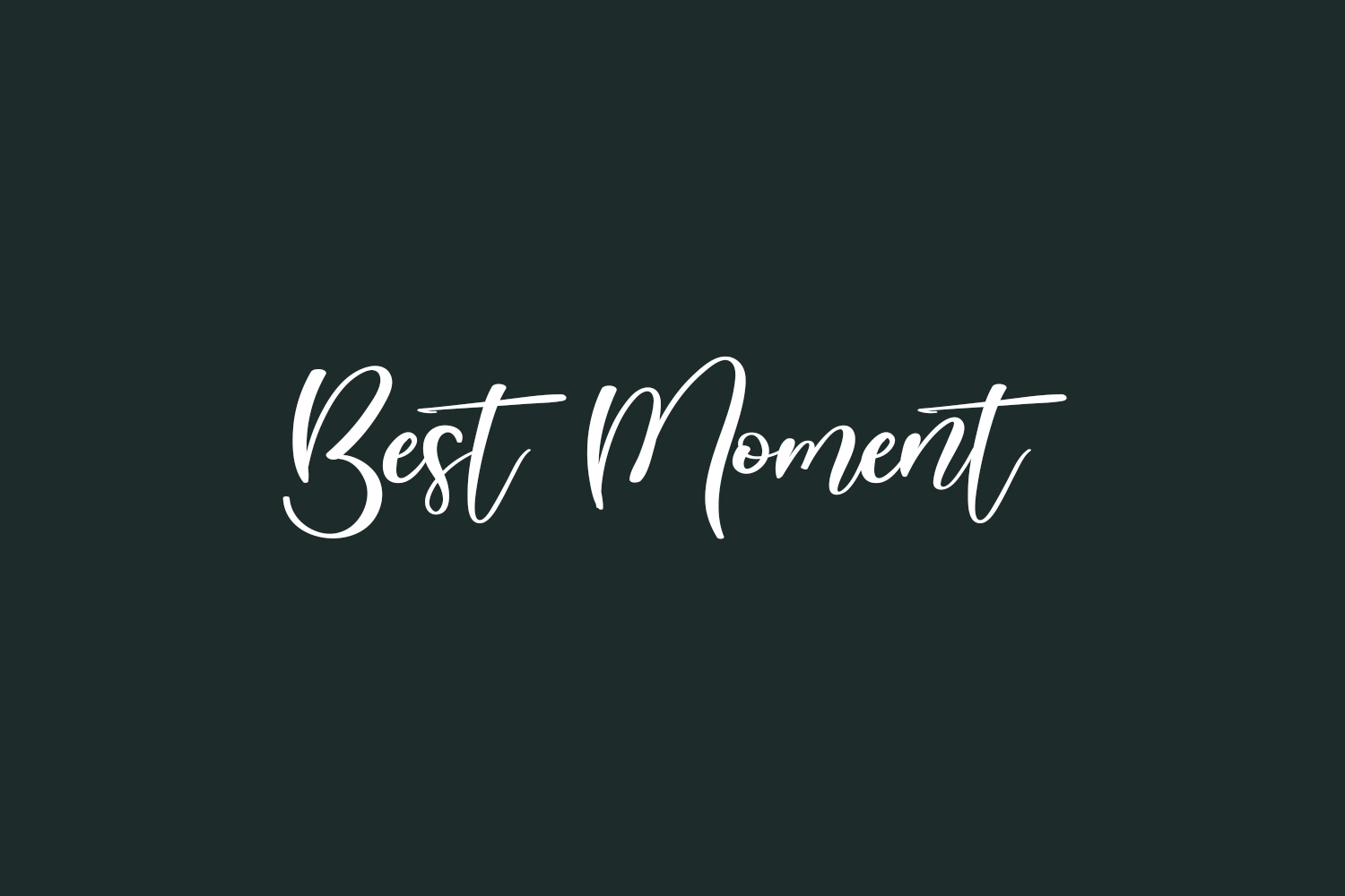 Best Moment Free Font