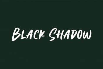 Black Shadow Free Font