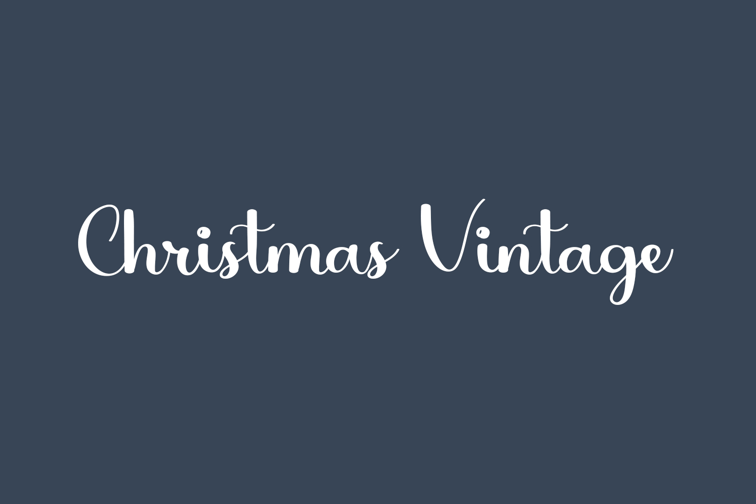 Christmas Vintage Free Font