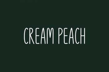 Cream Peach Free Font