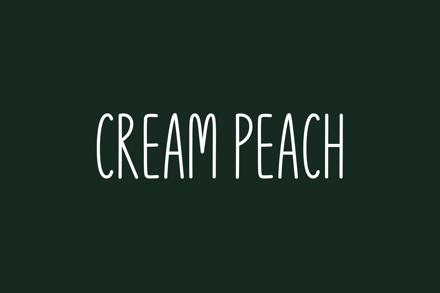 Cream Peach Free Font