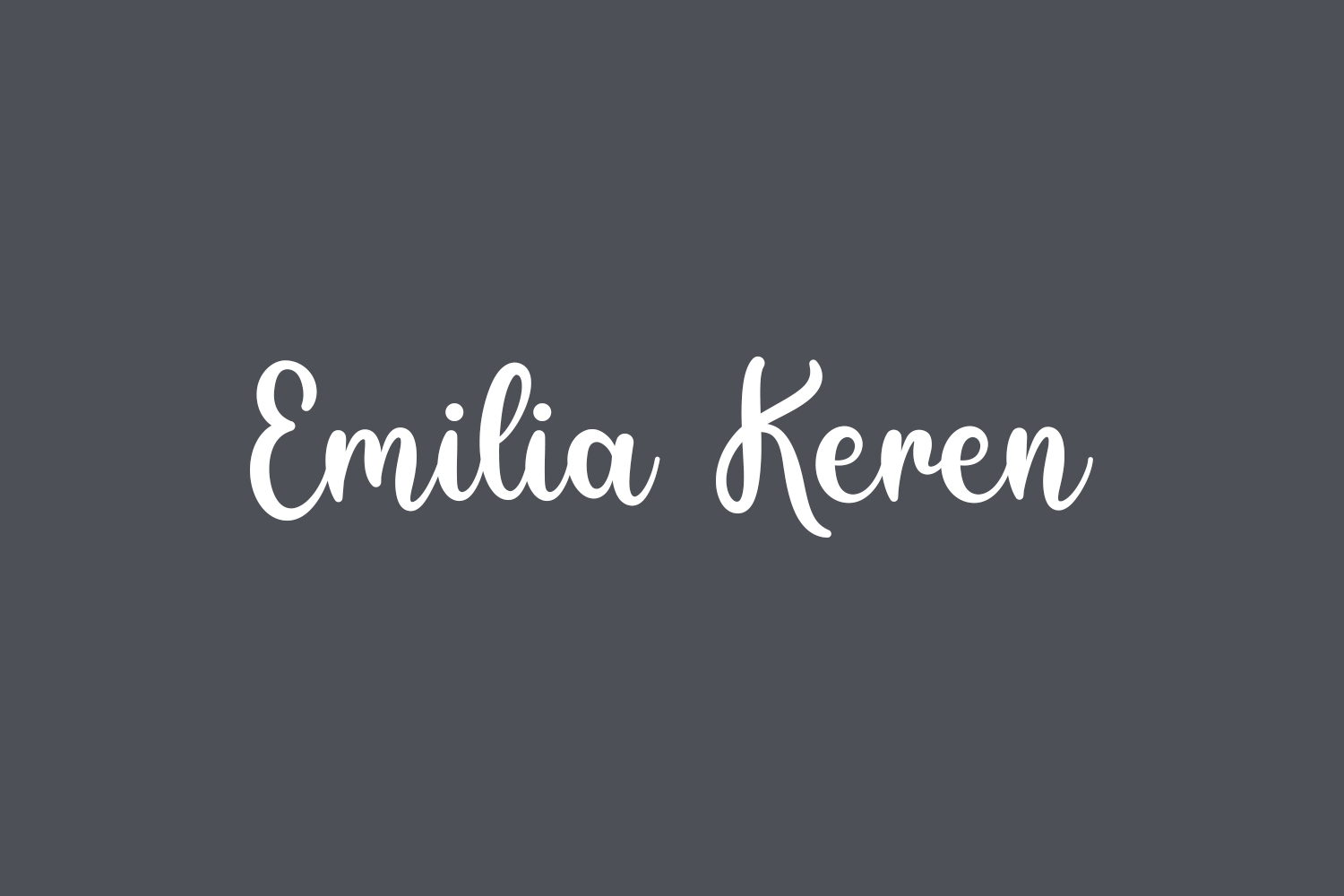 Emilia Keren Free Font