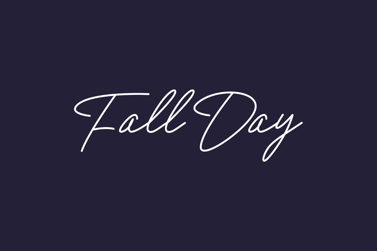 Fall Day Free Font