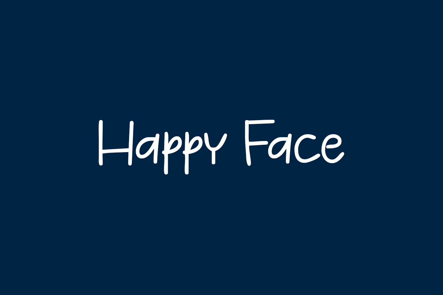 Happy Face Free Font
