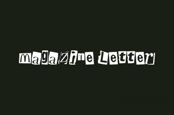 Magazine Letter Free Font