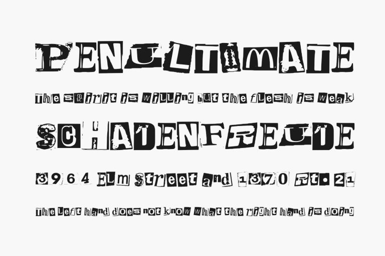 Magazine Letter Fonts Shmonts