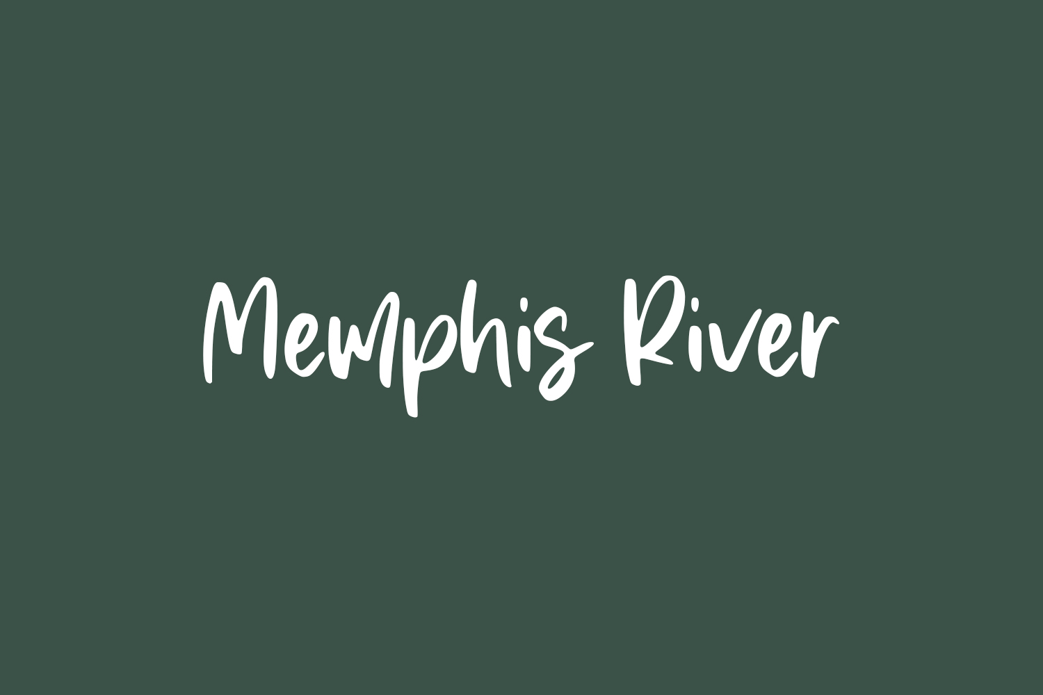 Memphis River Free Font
