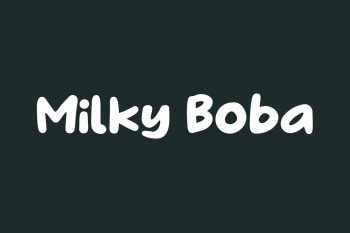 Milky Boba Free Font