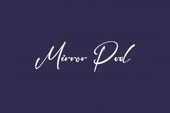 Mirror Pool Free Font