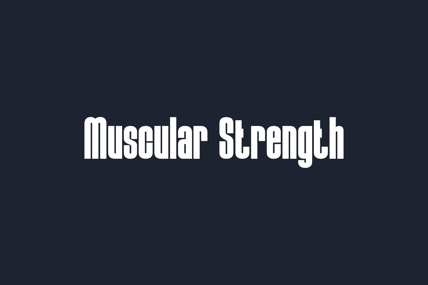Muscle Fonts Shmonts