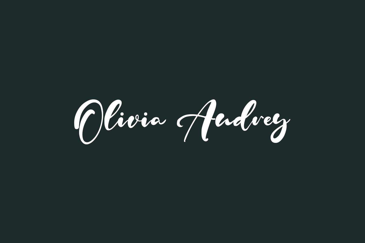 Olivia Audrey Free Font