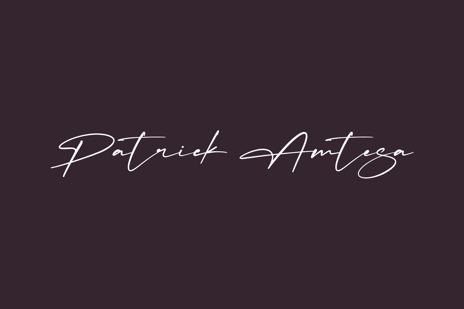 Patrick Amtesa Free Font