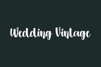 Wedding Vintage Free Font