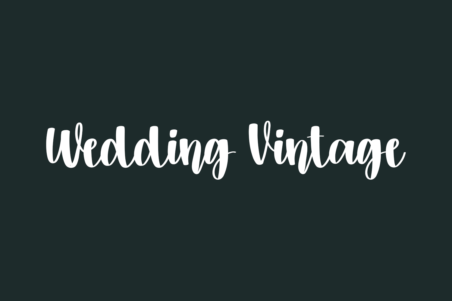 Wedding Vintage Free Font