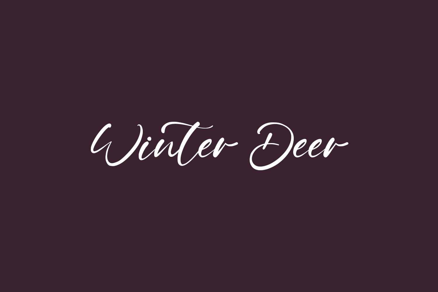 Winter Deer Free Font