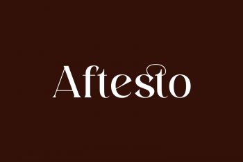 Aftesto Free Font